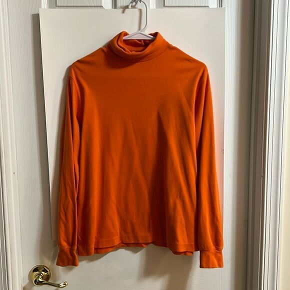Lands End youth boys size 10/12 orange turtleneck. - Picture 1 of 4